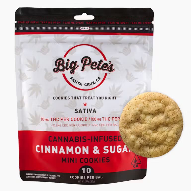 Cinnamon & Sugar Cookies - 10mg THC Each x 10 Pack - Sativa - Big Petes