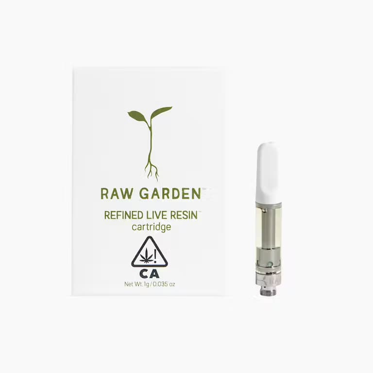 Blue Dream - 1g Refined Live Resin Vape Cart - 510 Cartridge - Raw Garden