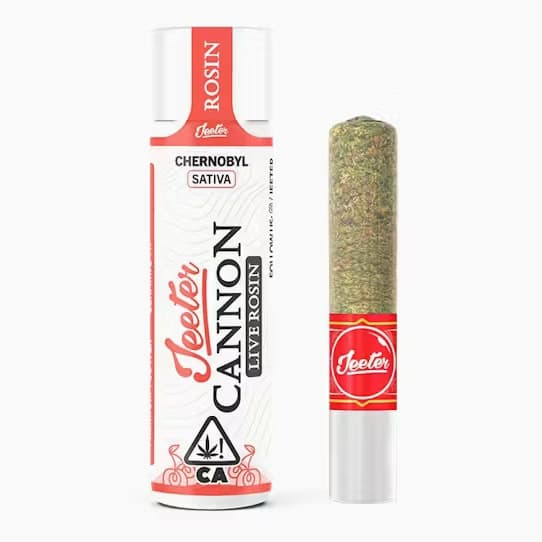 Chernobyl - 1.3G Live ROSIN Infused Cannon - Preroll Single Joint - Jeeter