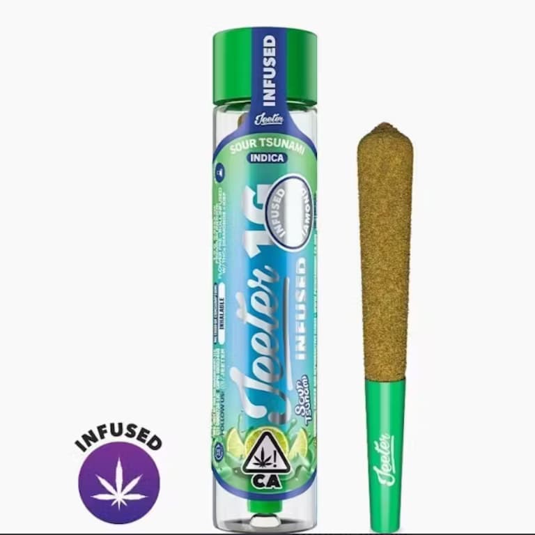 Sour Tsunami - 1G PREROLL SINGLE - INFUSED AND KIEF COATED - Jeeter