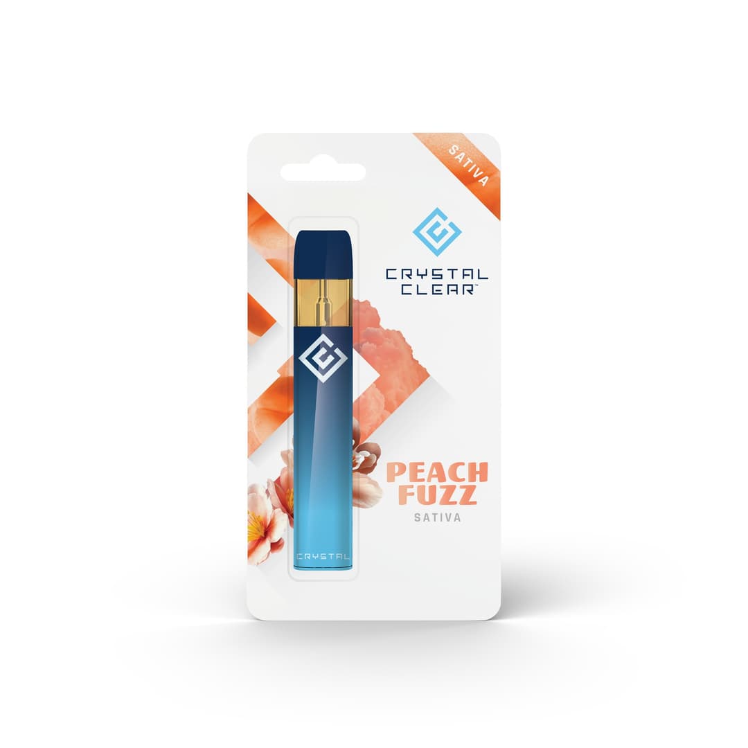 PEACH FUZZ - 1g Ready-to-Use AIO Vape Pen - Crystal Clear