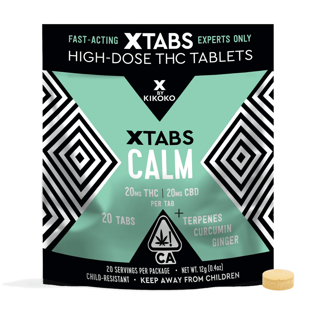 XTabs CALM - THC 20mg|CBD 20mg each x 20 - Recovery Tabs - Kikoko