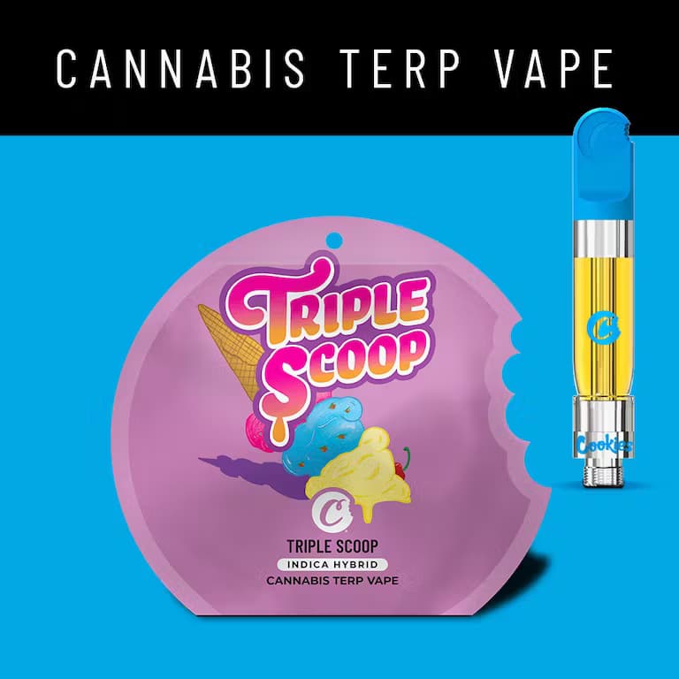 Triple Scoop - 1.0g Cannabis Terp 510 Cartridge - Cookies