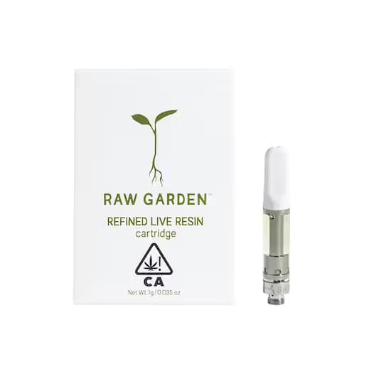 Lemon Gas  - 1g Refined Live Resin Vape Cart - 510 Cartridge - Raw Garden