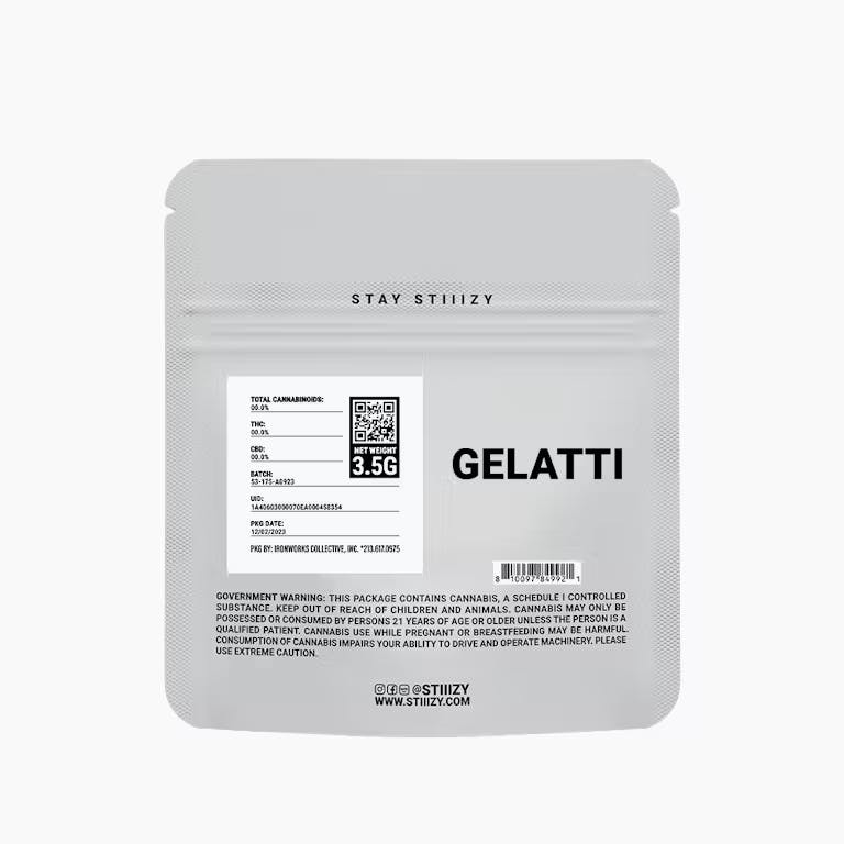 GELATTI ****50% off Packaging Date*** - 3.5G WHITE LABEL - OUTDOOR FLOWER NUGS - STIIIZY