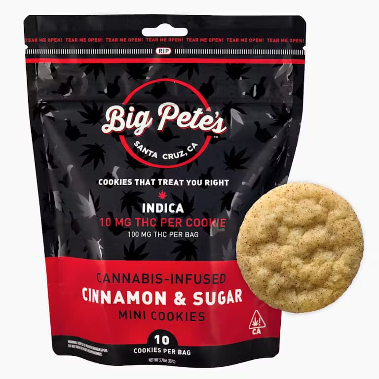 Cinnamon & Sugar Cookies - 10mg THC Each x 10 Pack - Indica - Big Petes